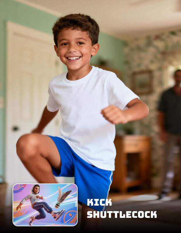Jumpstar active quest in living room